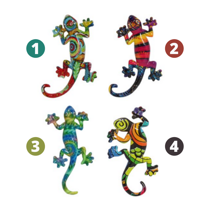 Multi Colour Lizard Magnets W/Des