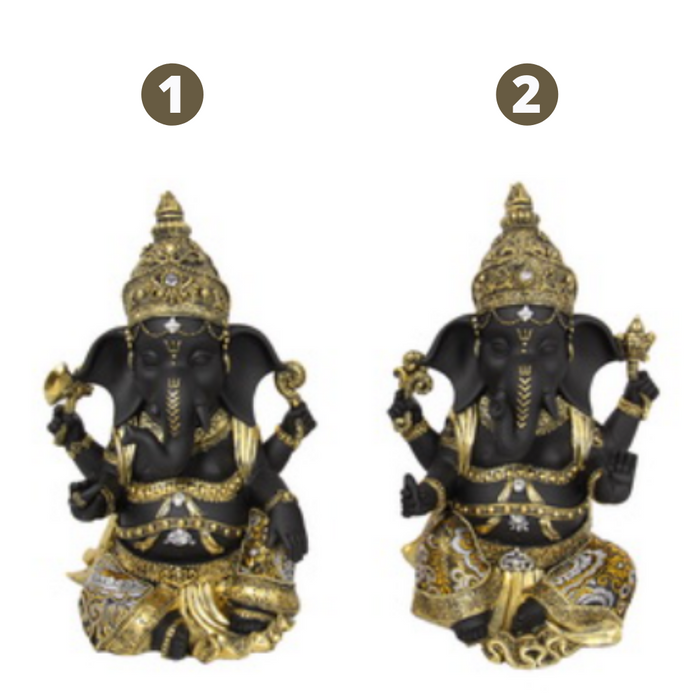 Ganesh? Ganesh Black and Gold 23cm