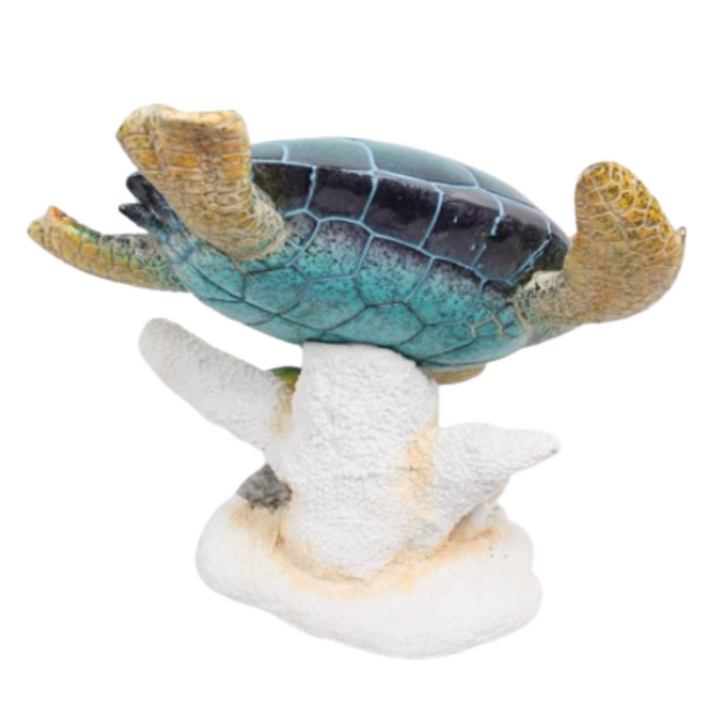 Turtle on Coral Home Decor 37cm