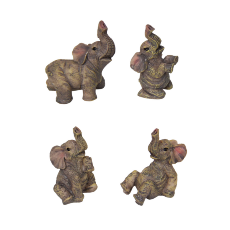 Miniature Elephant 4 Assorted