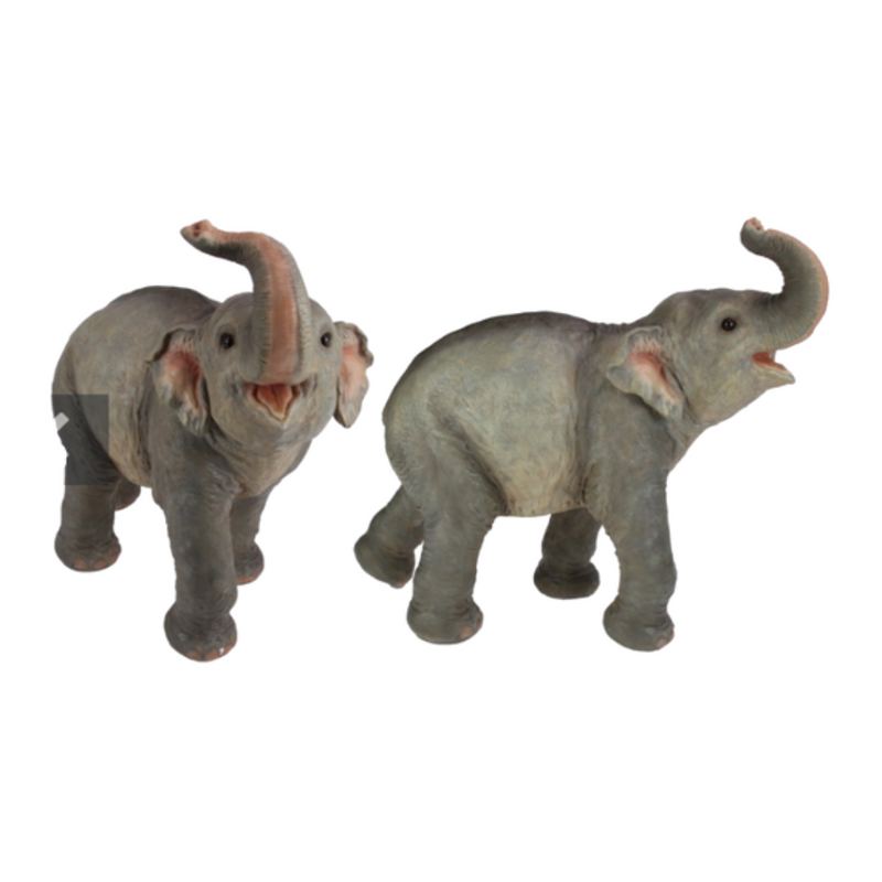 45CM ELEPHANT WITH TRUNK UP
