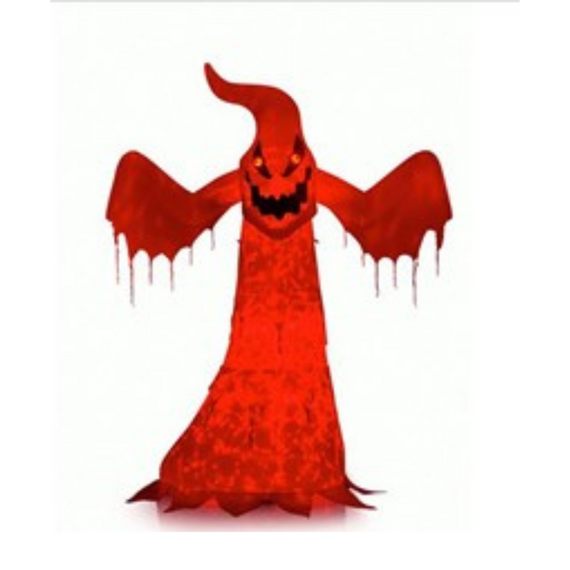 Ronis Red LED Inflatable White Ghost 3m