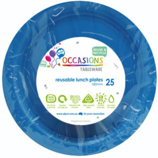 Ronis Reusable Lunch Plate 18cm Royal Blue