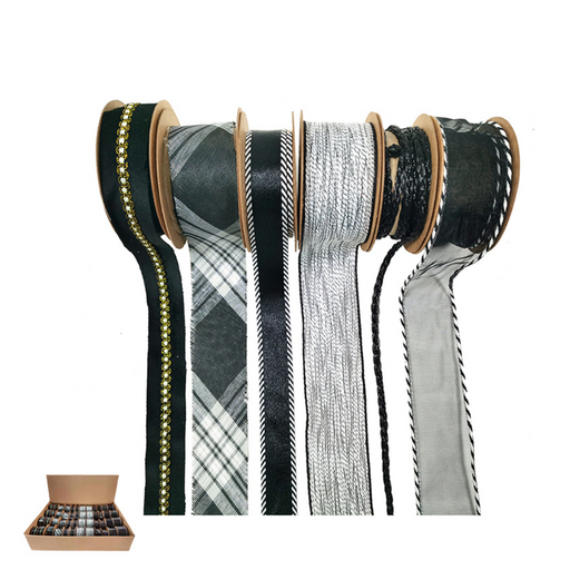 Ronis Ribbon Black 2m 6 Asstd