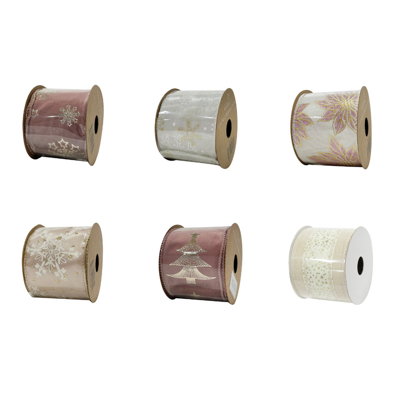 Ronis Ribbon Blush 63mmx2.7m 6 Asstd