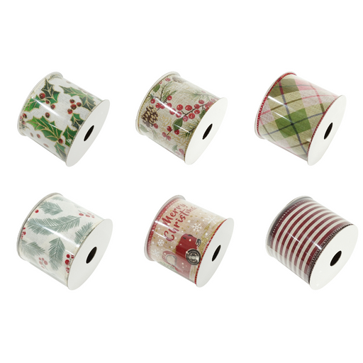 Ronis Ribbon Vintage 63mmx2.7m Assorted