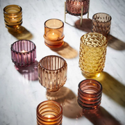 Ronis Ripple Tealight 7x7x8cm Small Sienna