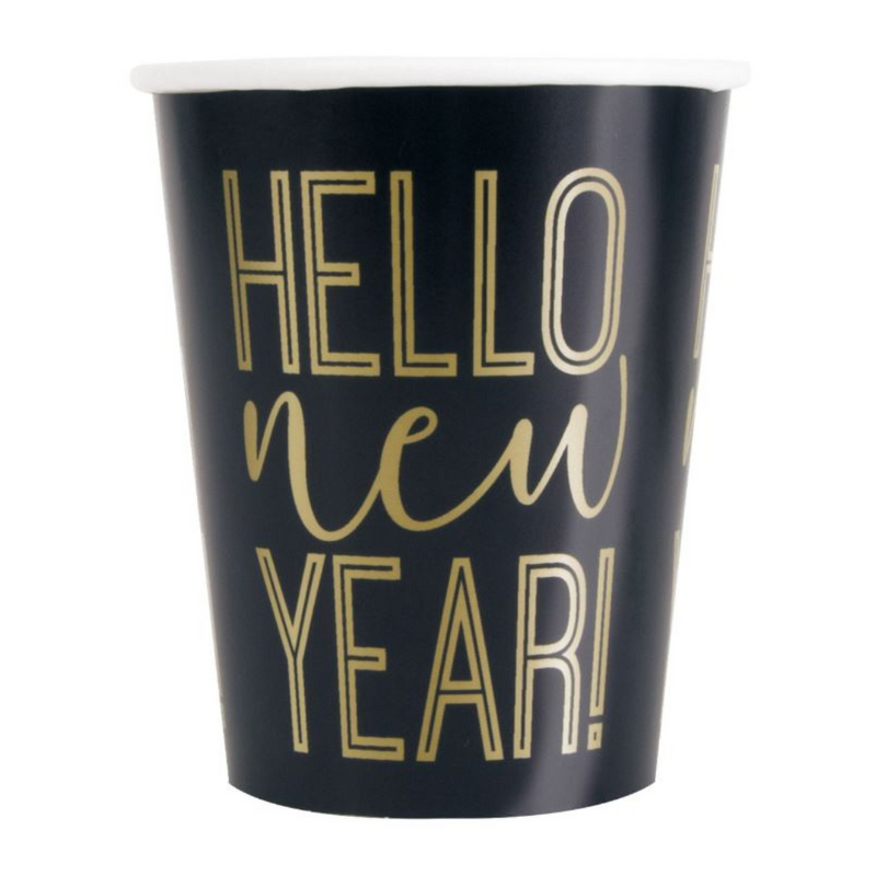 Ronis Roaring New Year Paper Cups 270mL 8pk