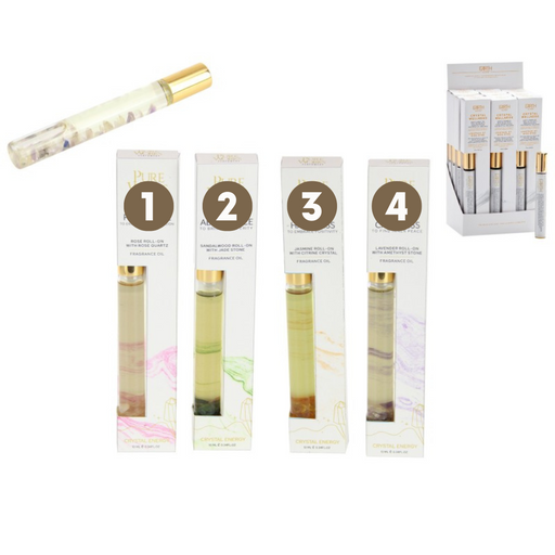 Ronis Roll-on Aura Cleansing Fragrance with Gemstones 10ml 4 Asstd