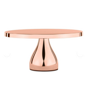 Ronis Round Modern Cake Stand Rose Gold Plated 25cm
