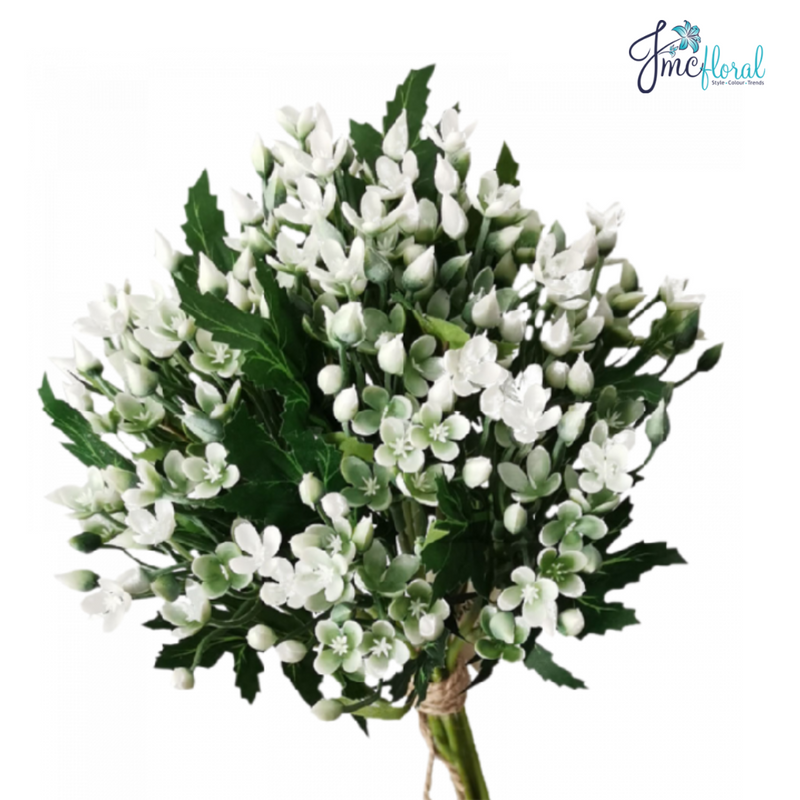 LEEK FLORAL BOUQUET WHITE 32CM