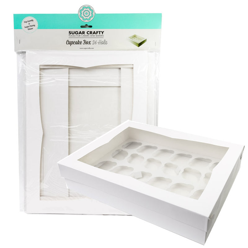 Hangsell Cupcake Box With Pvc Window (Holds 24 Cupcakes)