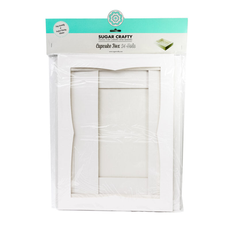 Hangsell Cupcake Box With Pvc Window (Holds 24 Cupcakes)