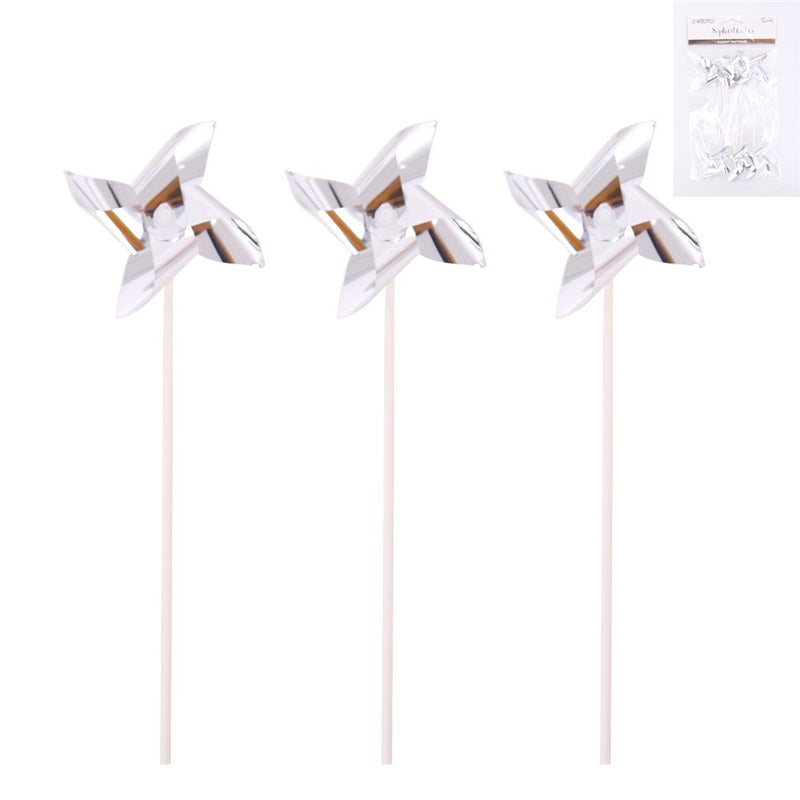 Windmill Topper Silver 6pk