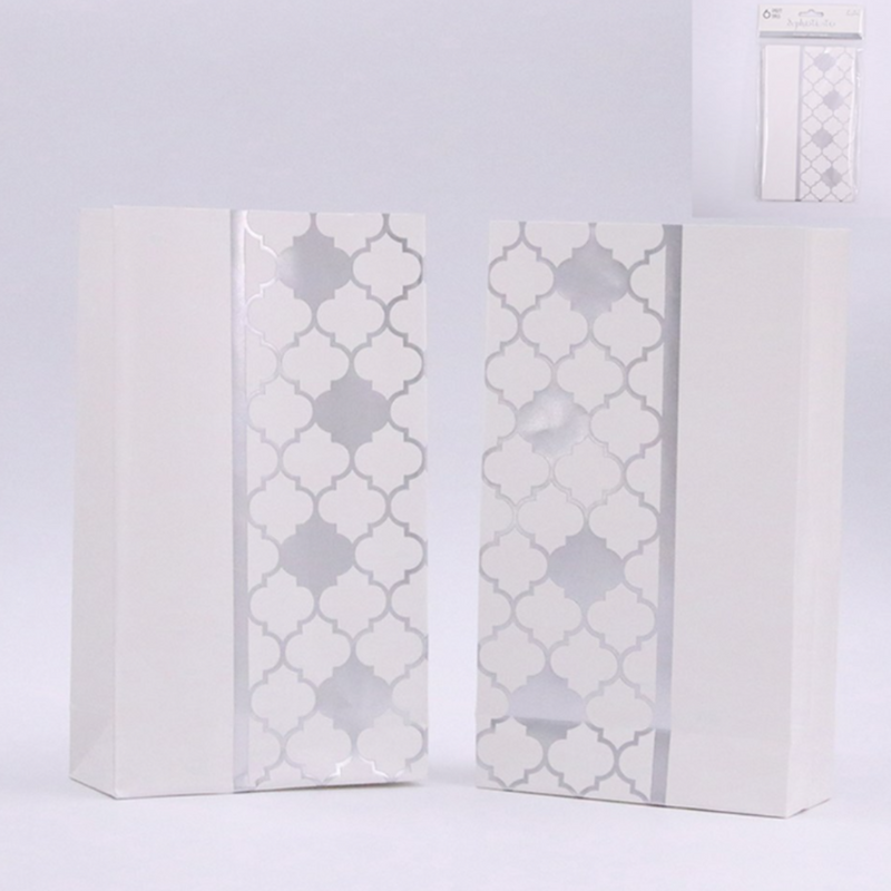 Moroccan Key Loot Bag Pk6 ?Silver