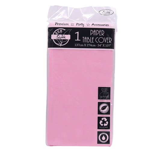 Paper Table Cover Pink 137x274cm 3ply