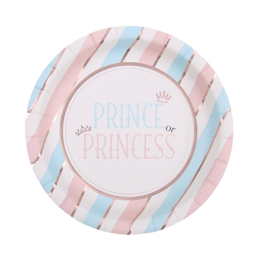 Gender Reveal Plate 23cm 12pk
