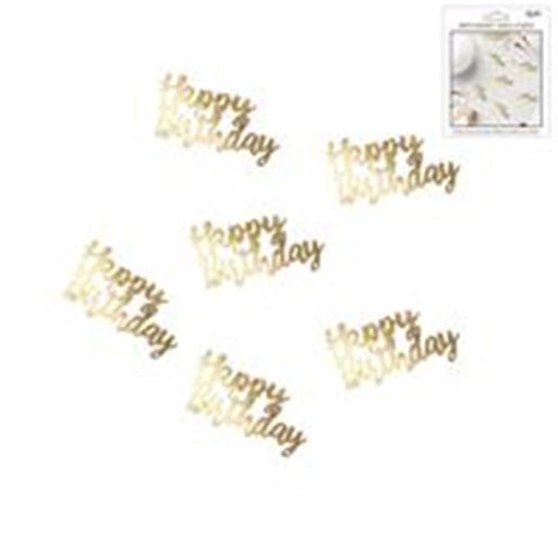 Jumbo Happy Birthday Confetti Gold 10g