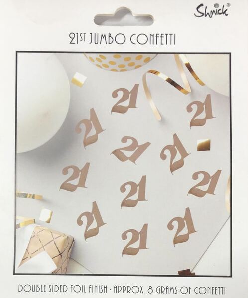 Jumbo 21 Confetti Rose Gold 10g