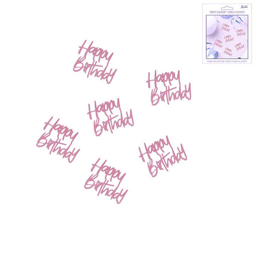 Jumbo Happy Birthday Confetti Pink 10g