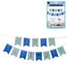 Luxe Birthday Bunting Blue and Gold Foil
