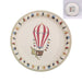 Vintage Hot Air Balloon Plates 18cm 12pk