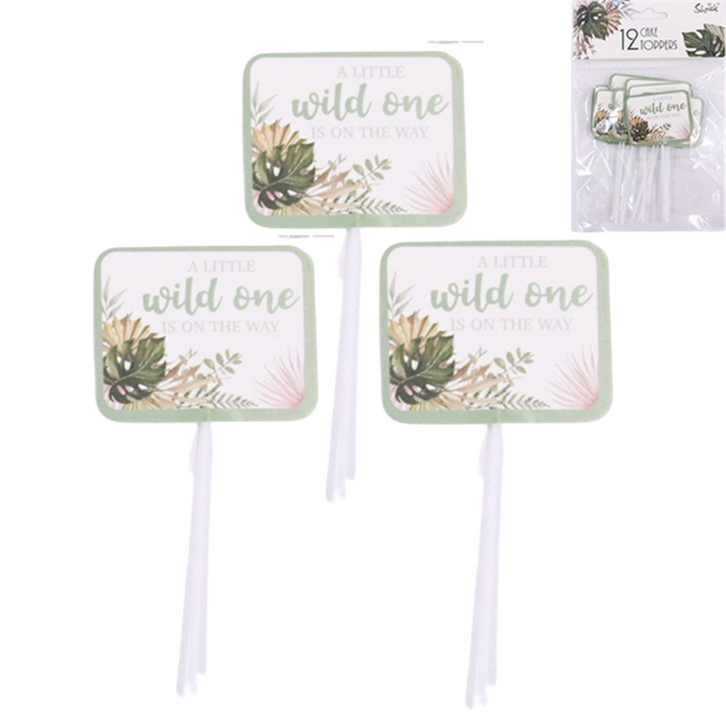 Wild One Cake Picks 12pk