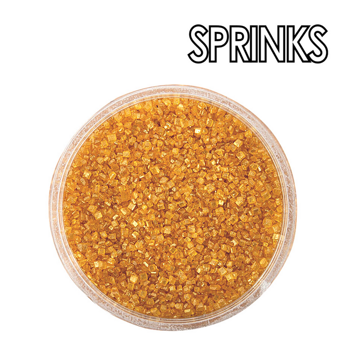 Gold Sanding Sugar (85G) - By Sprinks