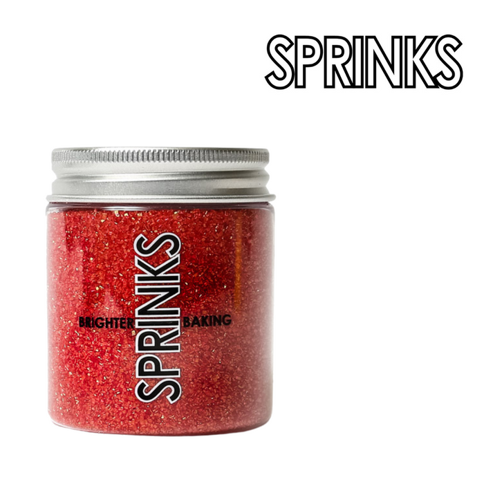 Red Sanding Sugar (85G) - By Sprinks