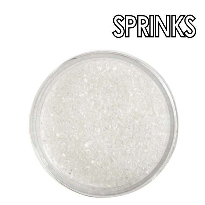 White Sanding Sugar (85G) - By Sprinks