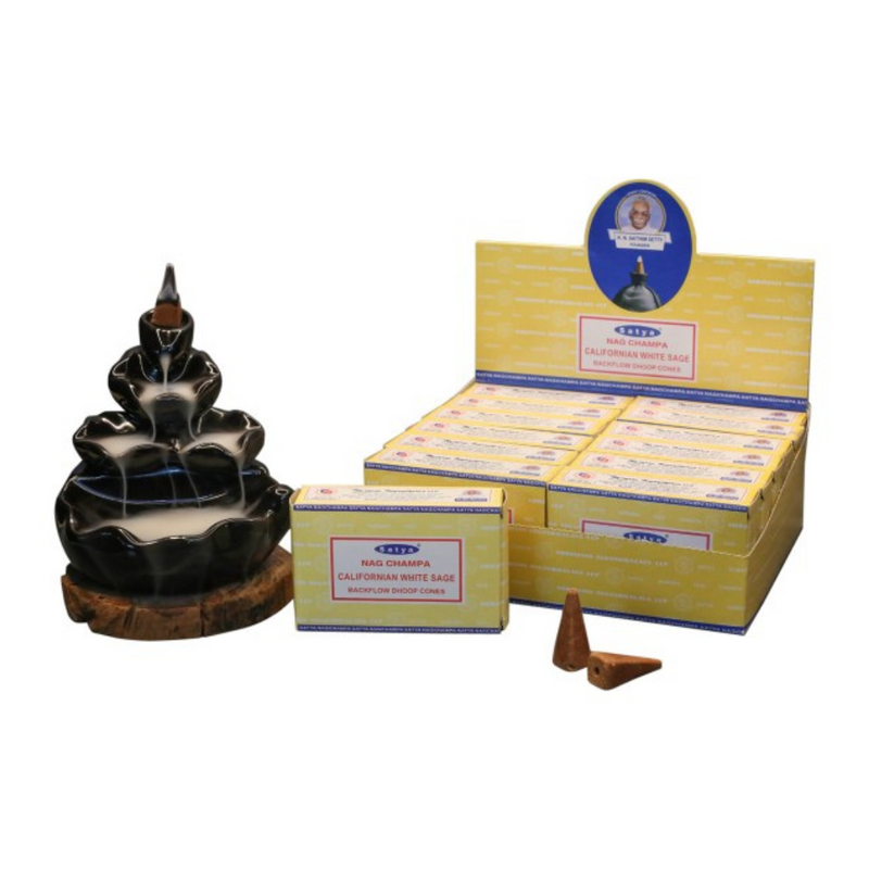 Ronis Satya Californian White Sage Backflow Cones