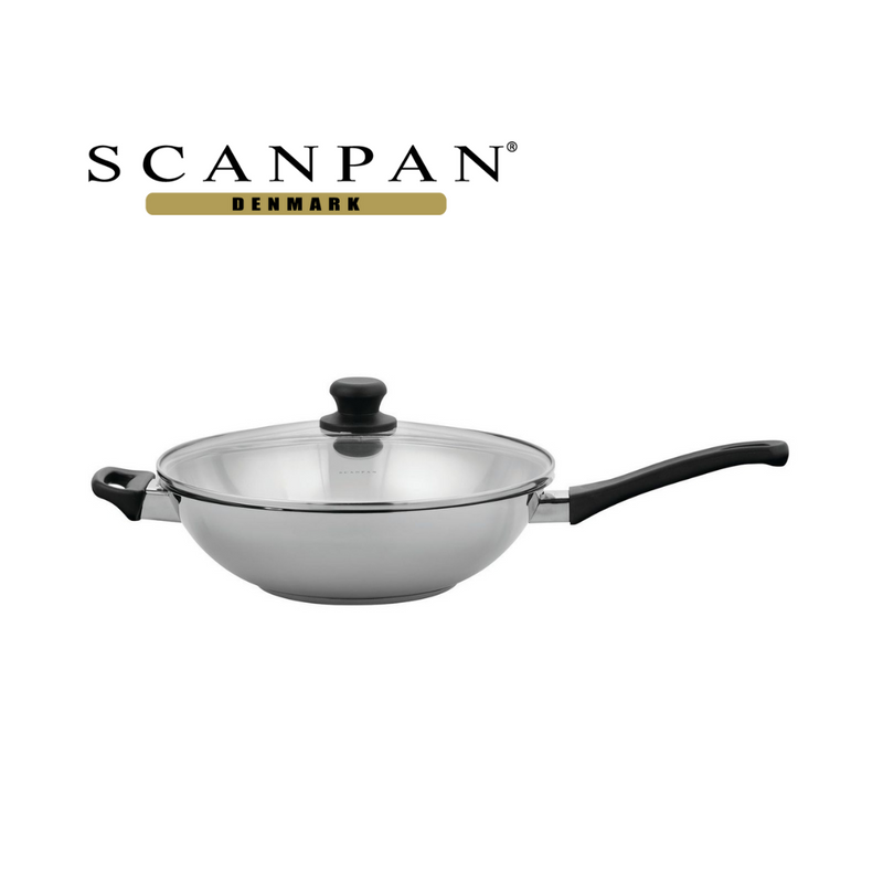 Ronis Scanpan Classic Inox Wok With Lid 32cm