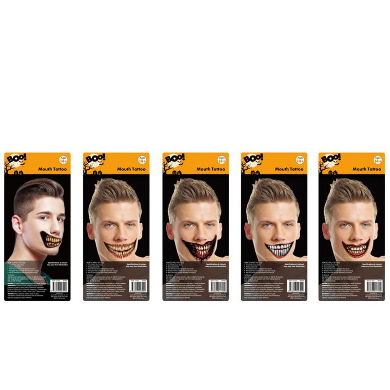 Ronis Scary Big Mouth Tattoo 5 Asstd