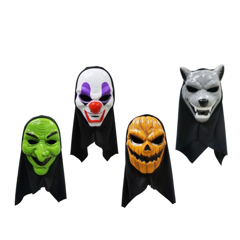 Ronis Scary Hooded Mask 4 Asstd