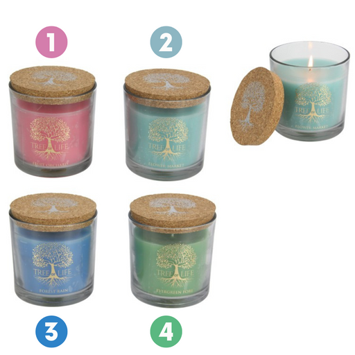 Scented Candle with Tree of Life Design 325g