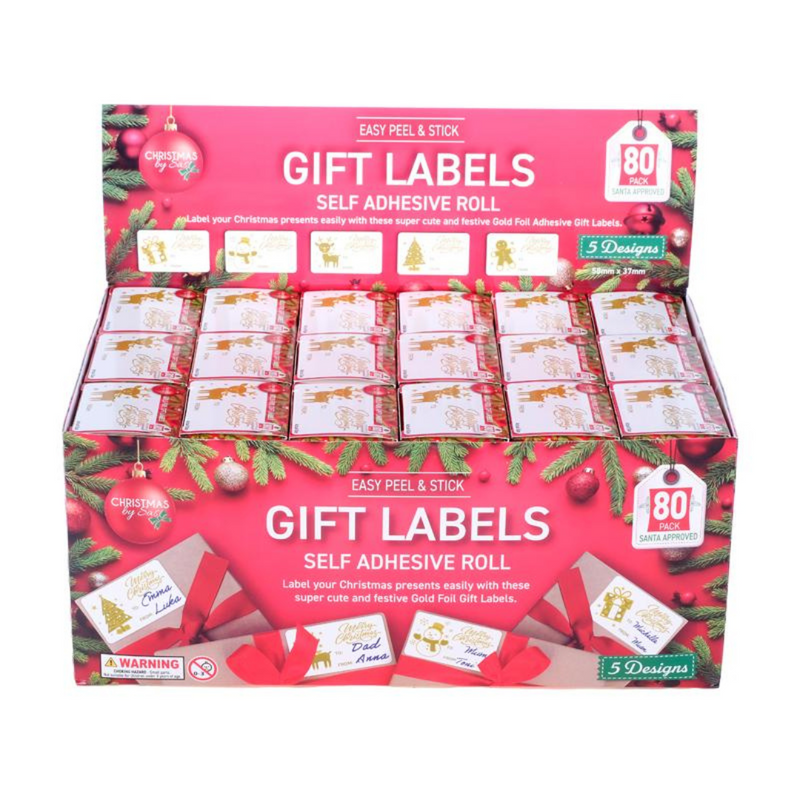 Ronis Self Adhesive Gift Labels 80pc
