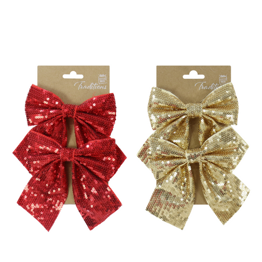 Ronis Sequins Mini Bow Medium 2pk 2 Asstd