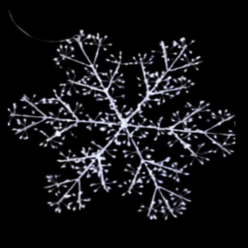 Ronis Silhouette Christmas Wall Light Snowflake 50cm
