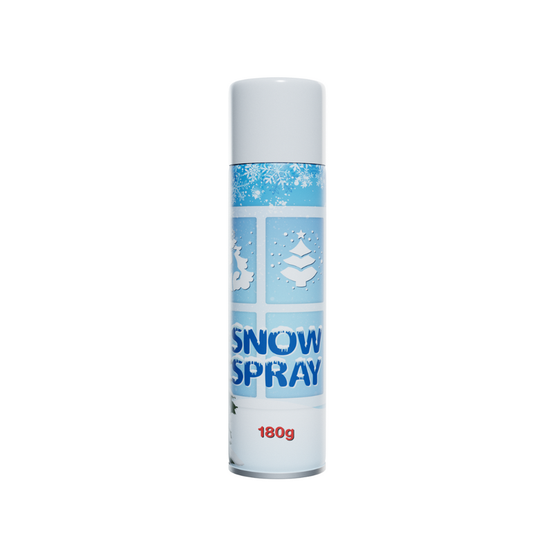 Large 180g can of artificial snow spray for Christmas decoration