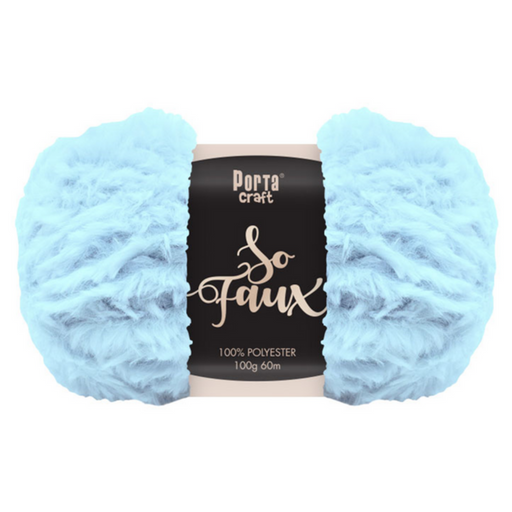 Ronis So Faux Yarn 100g 60m Solid Blue Moon