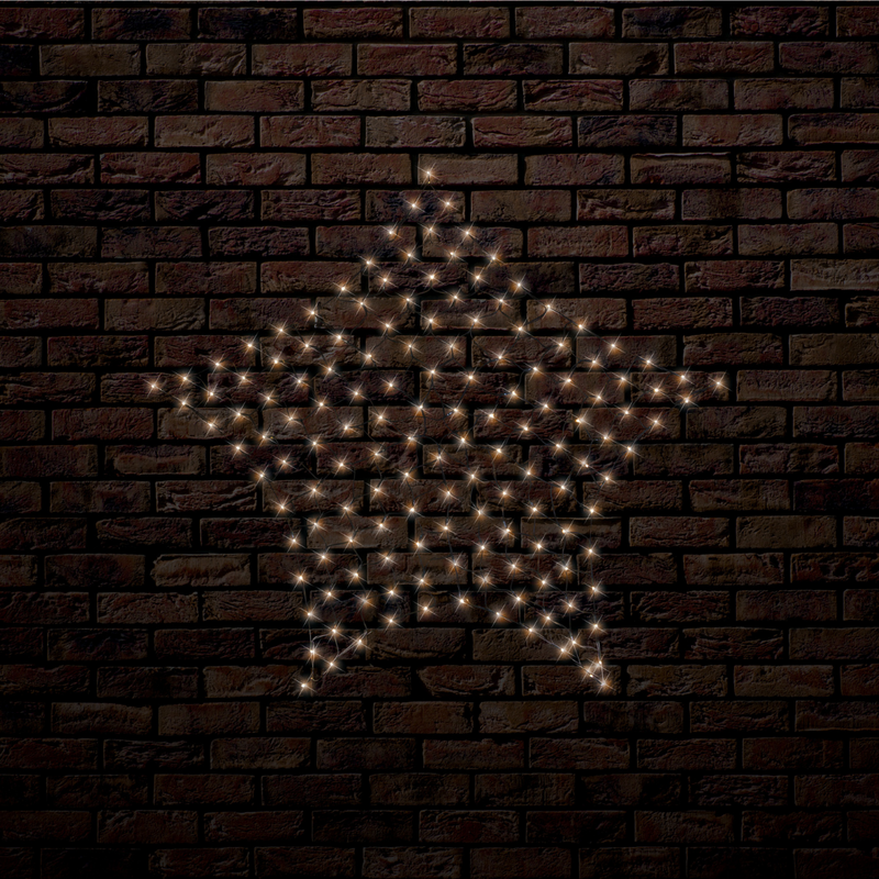 Ronis Solar Star Net Warm White 150pc