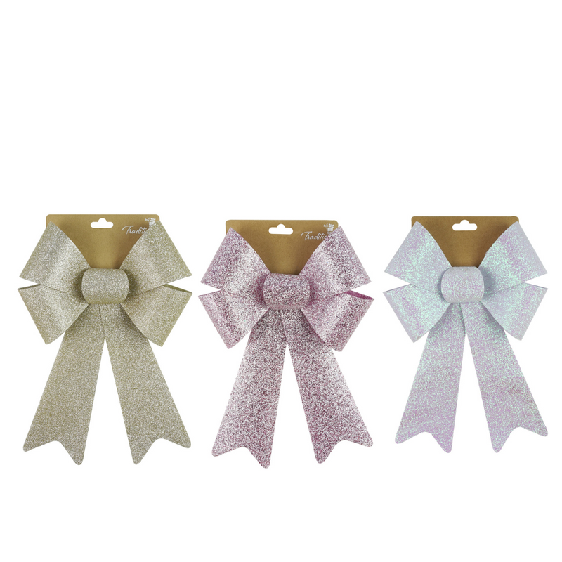 Ronis Sparkle Bow Pastel Large 23x38cm 3 Asstd