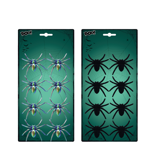 Ronis Spiders Asstd 6.5cm 8pk