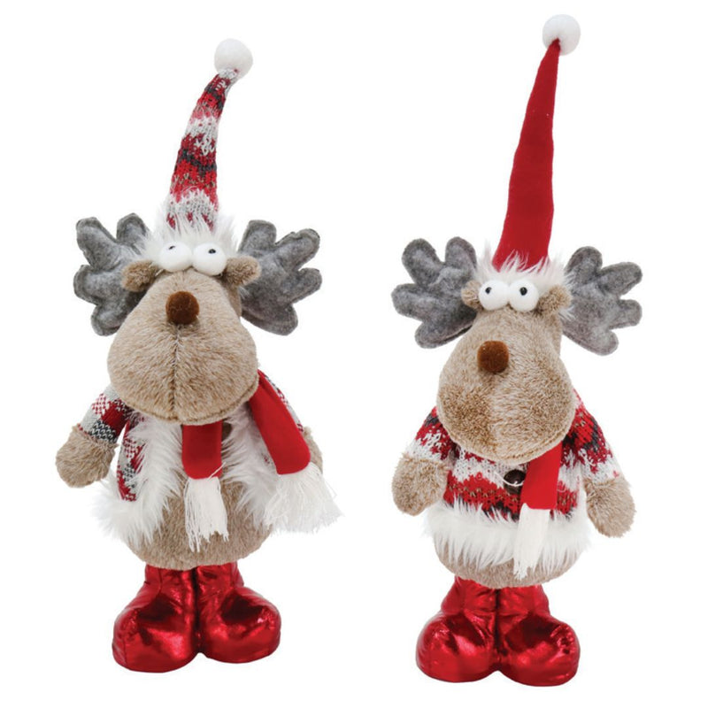 Ronis Standing Reindeer Shiny Boots 50cm Assorted