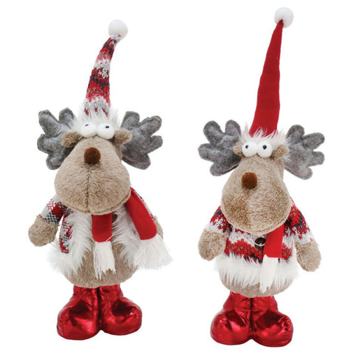 Ronis Standing Reindeer Shiny Boots 50cm Assorted