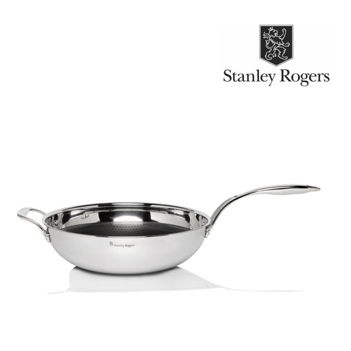 Ronis Stanley Rogers Matrix Stainless Steel Wok Pan 32cm