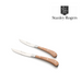 Ronis Stanley Rogers Pistol Grip Woodlands Steak Knives 4 Piece Set