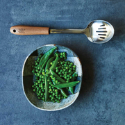 Ronis Stanley Rogers Walnut Slotted Spoon Black – thumbnail