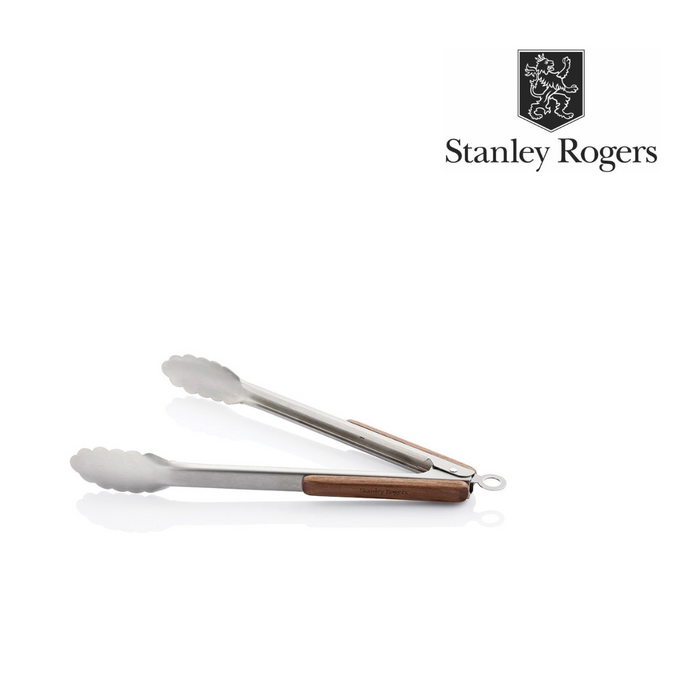 Ronis Stanley Rogers Walnut Tongs 30cm Black