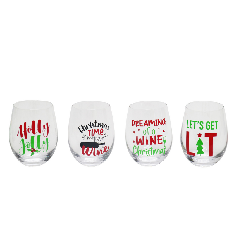 Ronis Stemless Glass prints 550ml Assorted